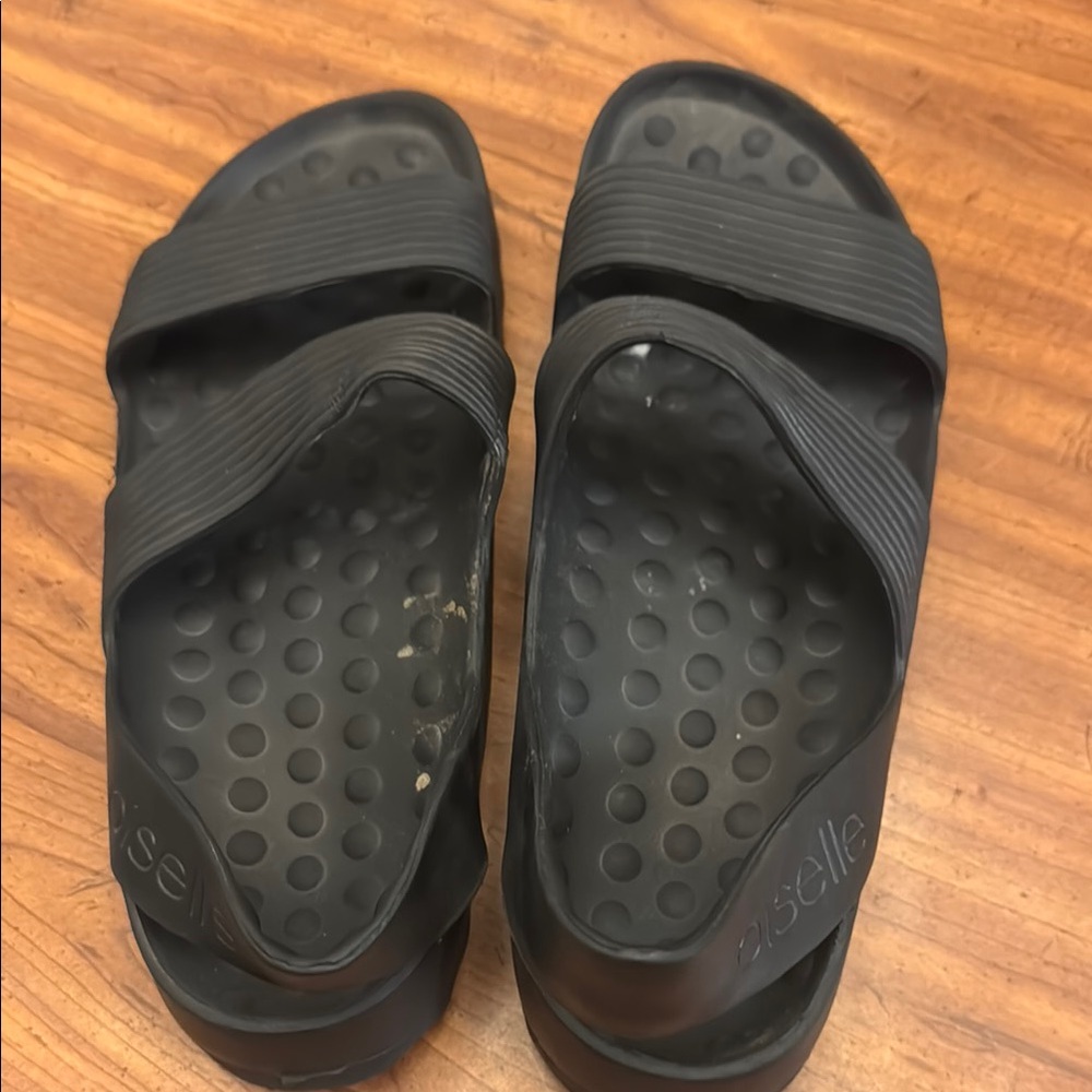 Black Slide Sandals